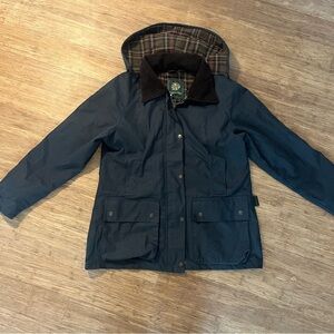 Oxford Blue Wax Jacket, Sz UK 12/M